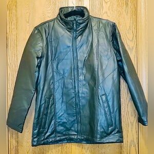 Tudor Court Retro-Vintage by Haband Leather Jacket Patchwork NWT SIZE: M